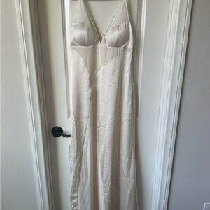Elegant Cream Maxi Dress